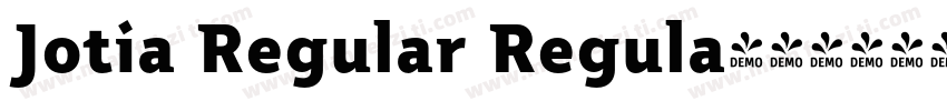 Jotia Regular Regula字体转换